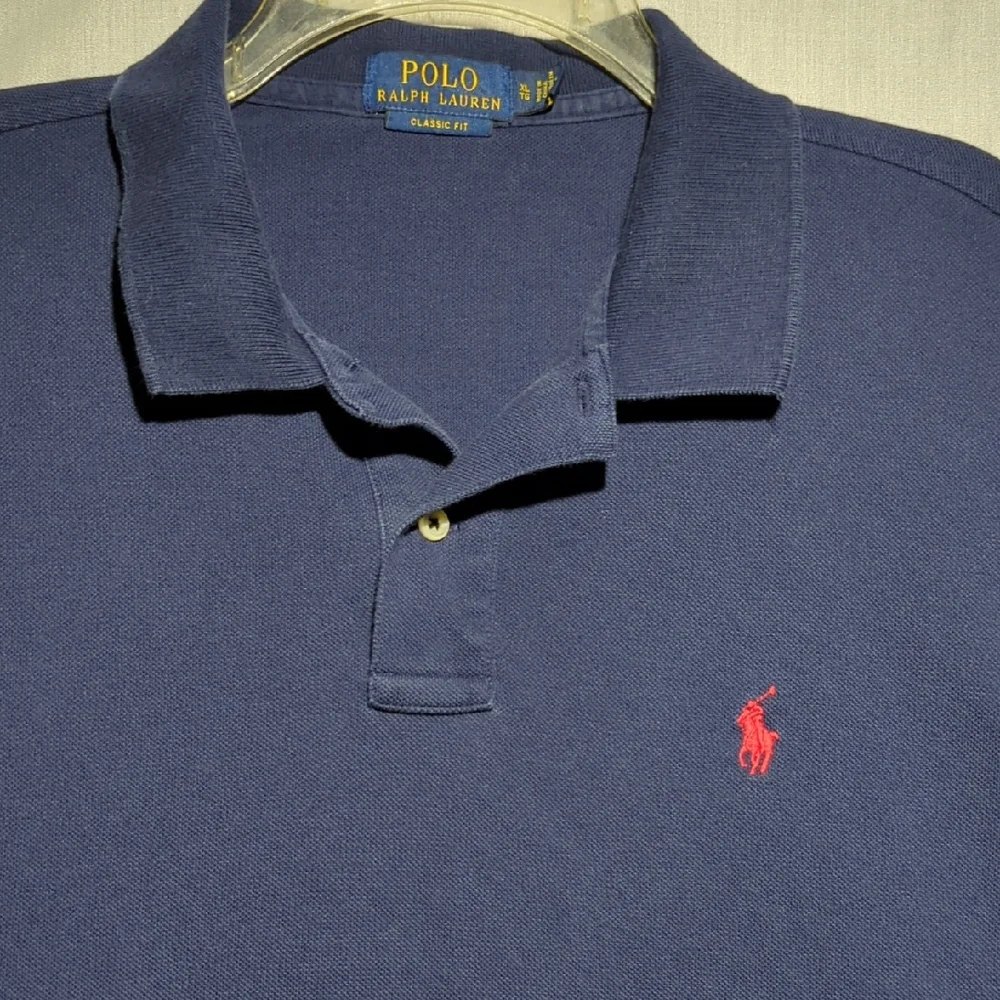 Polo Ralph Lauren Classic Fit Navy Blue Mens Polo Shirt Size XL